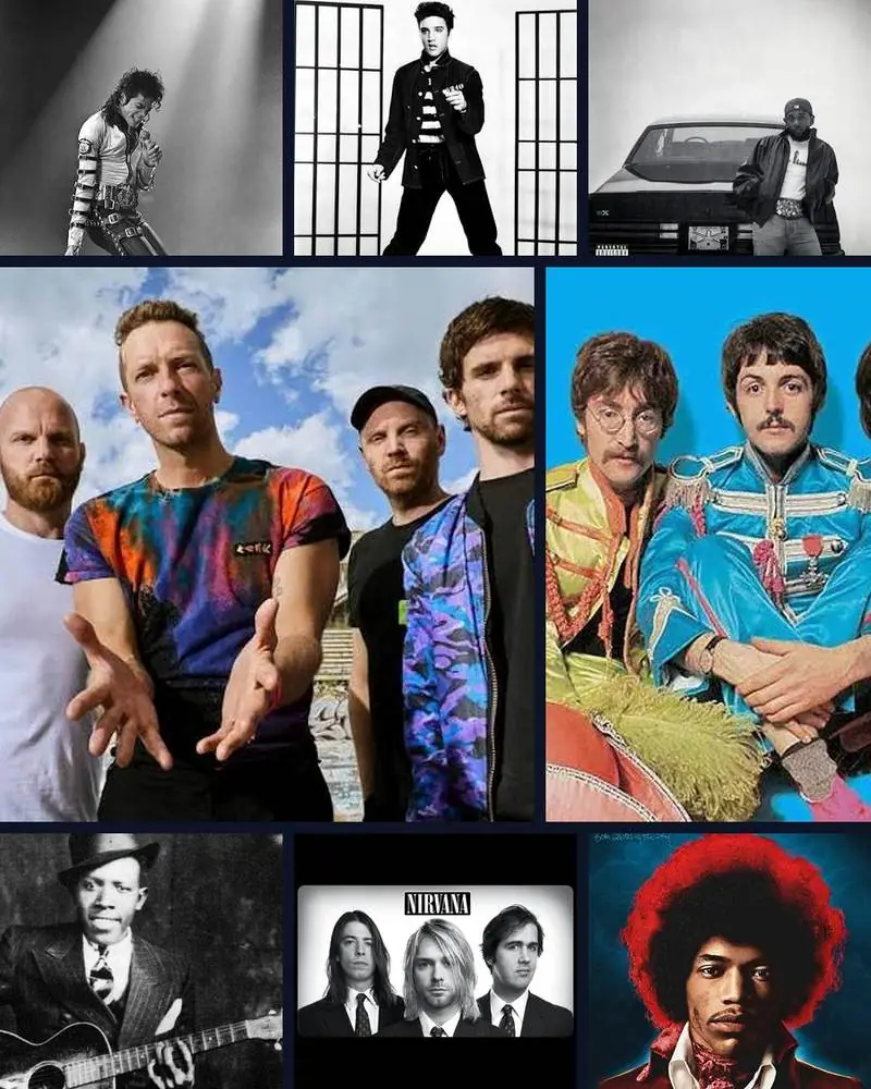 Music as cultural evolution: Michael Jackson, Elvis Presley, Kendrick Lamar, Coldplay, the Beatles, Robert Johnson, Nirvana and Jimi Hendrix